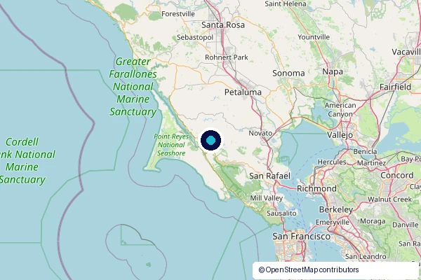Marin County service area map