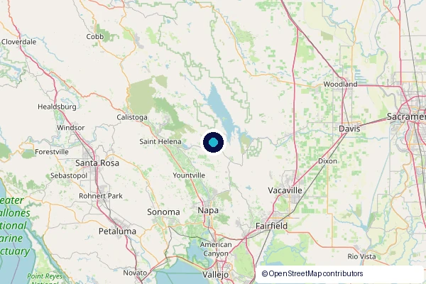 Napa County service area map